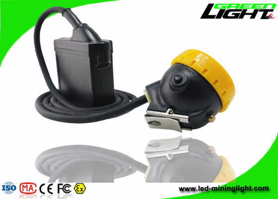 Kappe des Bergbau-10000lux beleuchtet hohe Helligkeit 216lum Li - Ion Battery Pack Light Weight