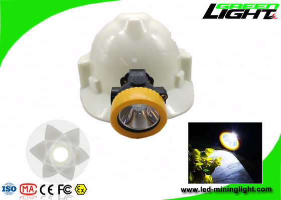 PC Recharegable LED Lithium Ion Battery 4500lux der Tunnel-Licht-Kopfleuchte-2.2Ah