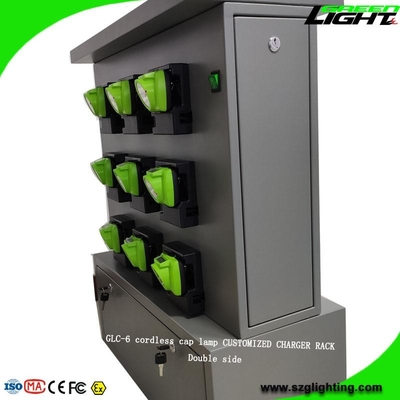 110V-240V Cree Led Headlamp Rechargeable Rack 30 Einheiten mit privaten Schließfächern