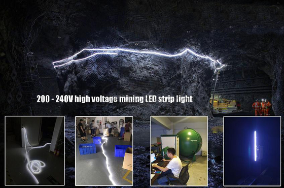 Helles Weiß SMD 5050 Untertageflexible Neonbeleuchtung Sillicone des tunnel-LED