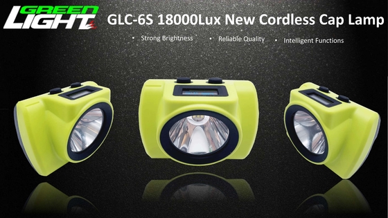 OLED-Schirm 18000 LUX führte drahtlose Bergbau-Kopfleuchte