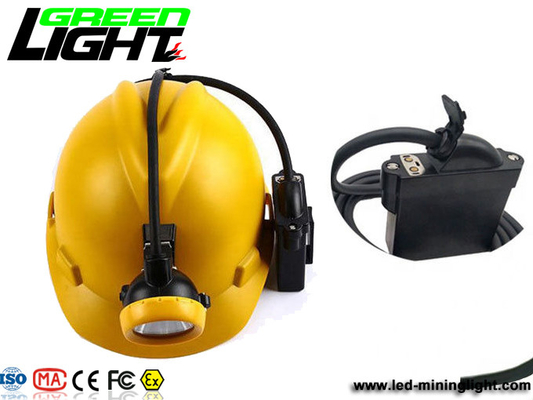Wasserdichtes IP68 6.6Ah Lux Underground Miners Helmet Lamp 1000
