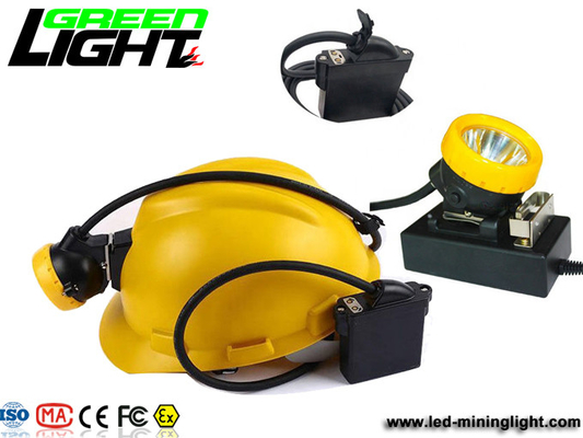 Wasserdichtes IP68 6.6Ah Lux Underground Miners Helmet Lamp 1000