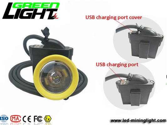 Wasserdichtes IP68 6.6Ah Lux Underground Miners Helmet Lamp 1000