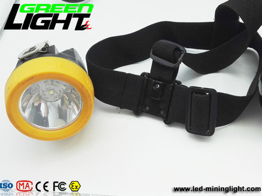 1200 Zyklen Bergbau-Schutzhelm-Lichter 6000 Lux-2.8Ah 110LUM