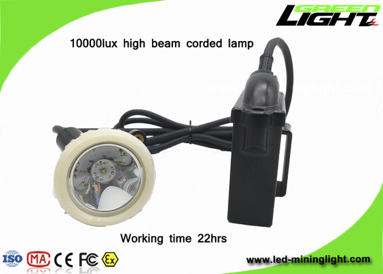 wieder aufladbare Bergbaukappen-Lichter 1.11W 10000lux 6.6Ah