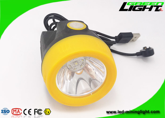 Bergbau-Sturzhelm-Lampe USB 110LUM 300mA LED, das Untertage-1.1W auflädt