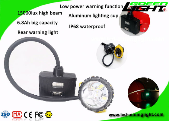 Bergbau-Kappen-Lichter PAS- 15000lux 6.8Ah schnürten halb 221lum
