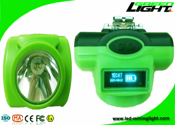 OLED-Display Cordless Miner Cap Light Magnetic USB 232 Lumen 13000 Lux Wasserdichte drahtlose Cree-LED-Helmhutlampe
