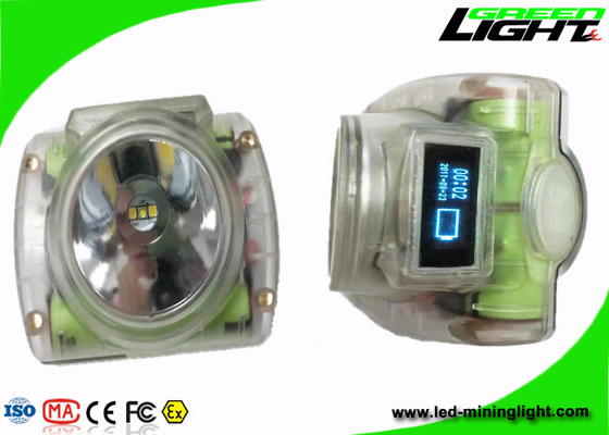wasserdichte wieder aufladbare LED Bergbauanzeige 6800mA scheinwerfer-232lum 13000 Lux Smart OLED