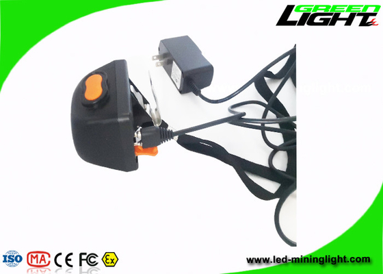 4.5Ah wieder aufladbare drahtlose Bergbaukopfleuchte 4000Lux 1.3W mit Sicherheits-Seil-Digital-Schirm