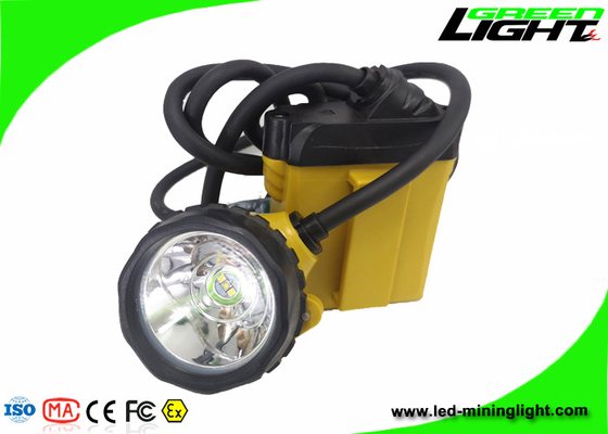 10.4Ah schnürte Bergbaukappen-Licht ABS-PC 25000Lux 348lum mit geführtem Blinklicht PAS