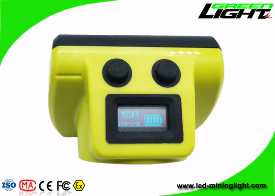 drahtlose Kopfleuchte 18000lux IP68 der Bergmann-6.8Ah imprägniern mit flammhemmendem Material OLED-Schirm-Bayers