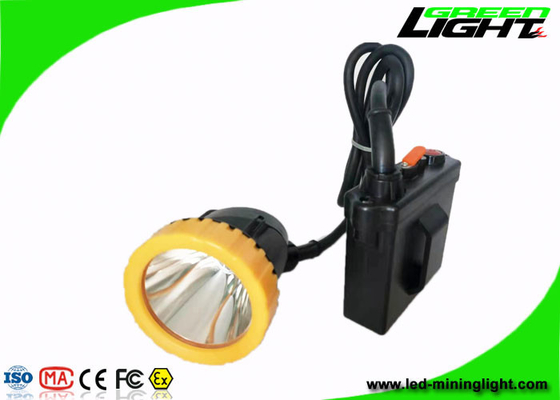 Bergbau-Schutzhelm 1000mA 3.7W beleuchtet die geschnürte ABS 50000Lux