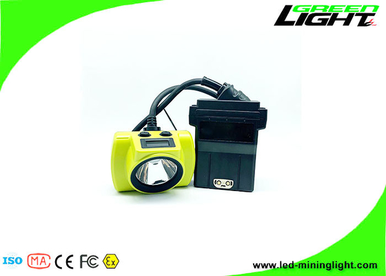 OLED 13,6 Ah wiederaufladbare LED-Bergbaulampe 25000 Lux Coal Miner Cap Light 18 Stunden lange Arbeitszeit