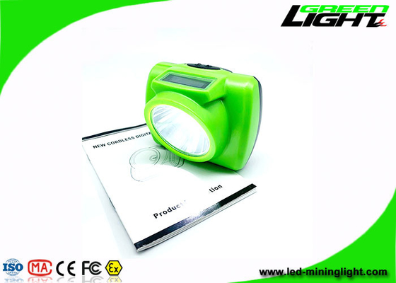 Tragbare 13000 Lux Cree Led Miner Stirnlampe mit OLED Display SOS 232 Lumen verstellbarer Edelstahlclip