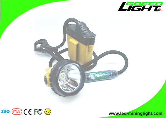 beleuchtet blinkende geführte Bergbaukappe 10.4Ah Aluminiumschale ABS-PC 25000Lux