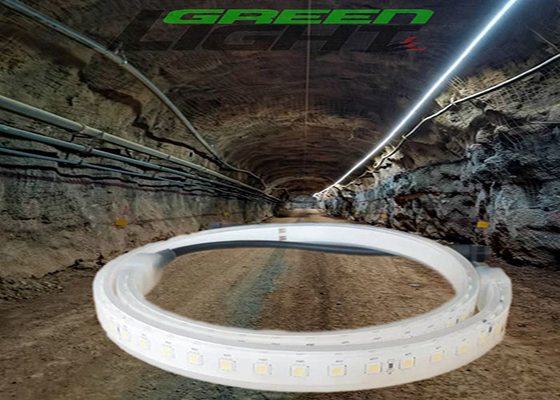 SMD5050 30W LED flexibles Neonlicht IP68 imprägniern DC24V 2160lum/M ATEX für Tunnel-Tiefbau im Freien