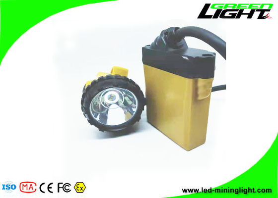 25000Lux 10.4Ah Schnurgebundene Bergbaukappenlampe Untertagebau-Scheinwerfer Aluminium-Beleuchtungsbecher