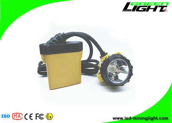25000Lux 10.4Ah Schnurgebundene Bergbaukappenlampe Untertagebau-Scheinwerfer Aluminium-Beleuchtungsbecher