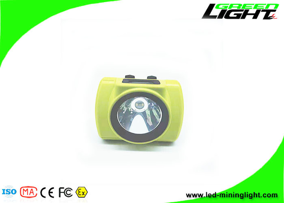 OLED-Bildschirm 18000 Lux LED Mining Cap Lights Explosionsgeschützter 6,8 Ah kabelloser wiederaufladbarer Bergmann-Scheinwerfer
