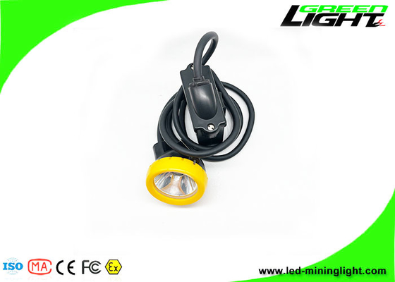 10000 Lux 18 Stunden 7800 mAh LED Miners Cap Lampe mit Kabel mit Warnfunktion für geringere Leistung