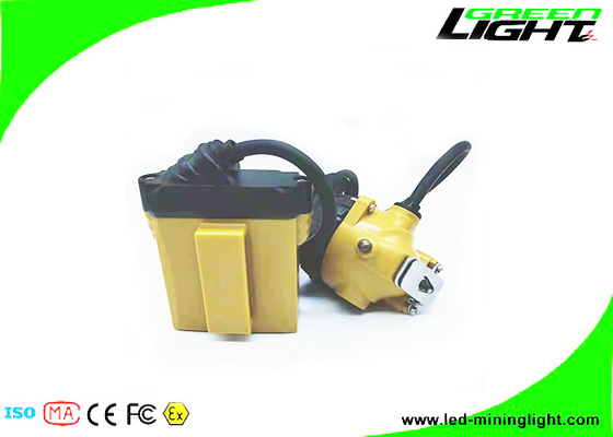25000 Lux superhelle wiederaufladbare LED-Bergmannslampe 10,4 Ah SAMSUNG-Batterie IP68 3 W wasserdichte Stirnlampe