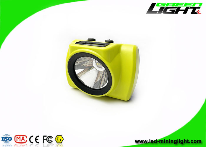 OLED-Bildschirm 18000 Lux LED Mining Cap Lights Explosionsgeschützter 6,8 Ah kabelloser wiederaufladbarer Bergmann-Scheinwerfer
