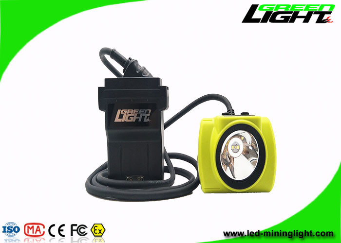 18 Stunden lange schnurgebundene Bergbau-Schutzhelmlichter 25000 Lux IP68 Wasserdicht 530 Lumen 13,6 Ah wiederaufladbare beste Bergbau-Stirnlampe
