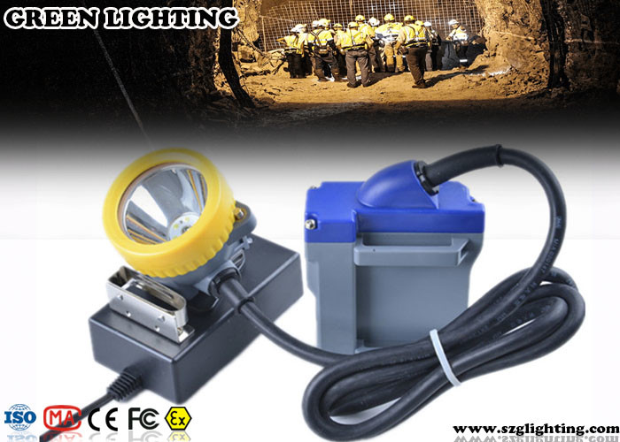 Bergmann-Lichter 15000 Lux-LED für Schutzhelme, Sicherheits-Schutzhelm-Lichter der Schnur-6600mAH 
