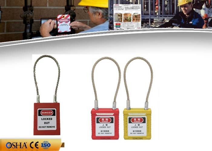 Sicherheits-Ausrück-Vorhängeschlösser 2 Millimeter Edelstahl-Kabel-38 Millimeter * 45 Millimeter * 20 Millimeter-Größe