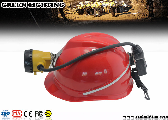 6.8Ah schnürte halb CREE LED Bergbaulicht mit hinterem Warnlicht-15000 Lux