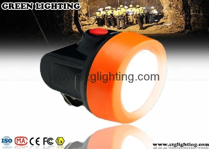 Orange der Bergbau-Licht-starke Helligkeits-LED Batterie 6000lux LED Bergbau-des Scheinwerfer-2.8Ah