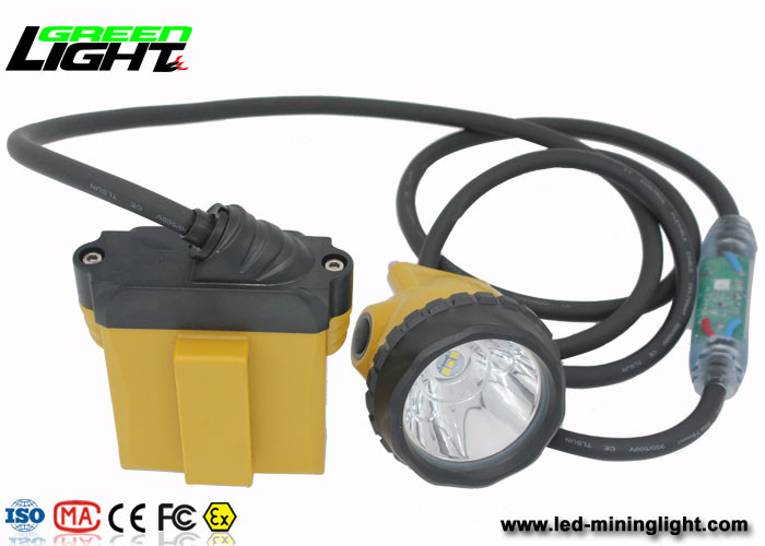 Explosionssichere Grubenlampe IP 68 LED mit Sicherheits-Kabel-Licht, 28000 Lux Miners Cap Lamp