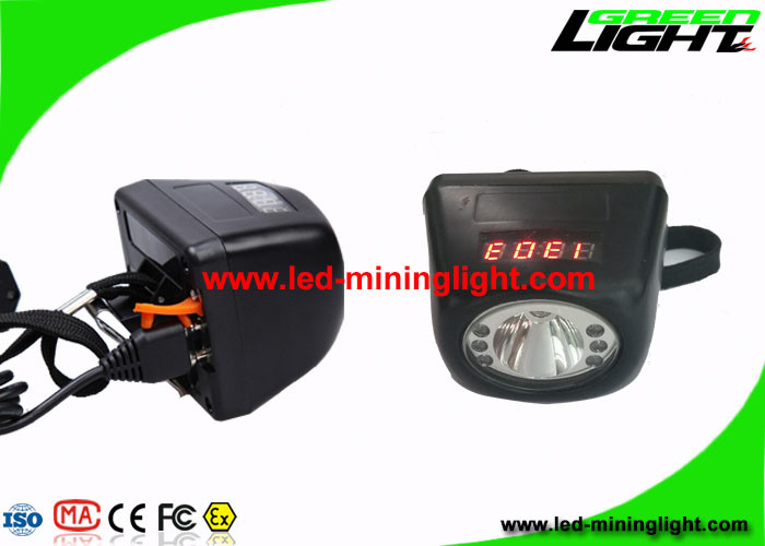 Drahtlose tragbare Bergbaukappen-Lichter Digital mit LCD-Bildschirm 4.8Ah 8000 Lux