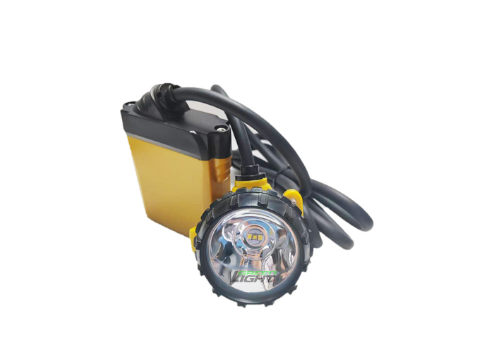 25000 Lux Untertage-Kohlenbergbaulicht Wiederaufladbare Led-Bergbauleiterkappenlampe 10,4Ah mit Ladegerät