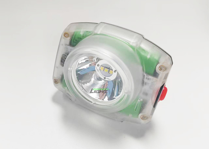 199g Kompakte Größe Wasserdichte Led Helm Lampe Miner Scheinwerfer 23000lux 4,4W leistungsstarke Miner Licht