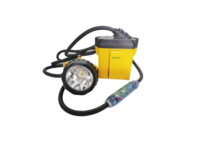 25000lux Led Miner Safety Cap Lamp 10,4Ah Wiederaufladbare SAMSUNG Batterie Miner Cap Lamp mit blinkendem Warnlicht