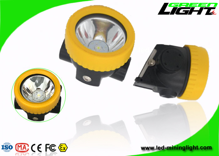 IP68 führte wasserdichte geführte Bergbaukopfleuchte, Schutzhelm Lichter ABS materielle Batterie 2.2Ah