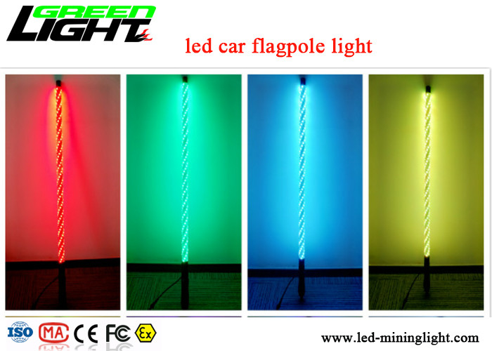 FernWarnlicht RGB buntes IP67 des prüfer-1.8m LED imprägniern flexiblen Polen