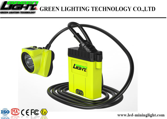 Schirm hohe Helligkeits-Kohlen-Bergmann-Hard Hat Lights OLED für Batterie-Kapazitäts-Anzeige