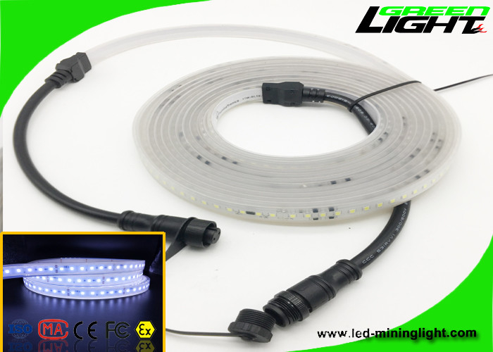 Wasserdichte flexible geführte Neonbeleuchtung Rgb SMD 5050 kühlt weißes Farbe-Sillicone-Material ab